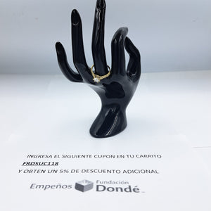 SOLITARIO ORO 10 K 2.4 GRMS (SEMINUEVO)
