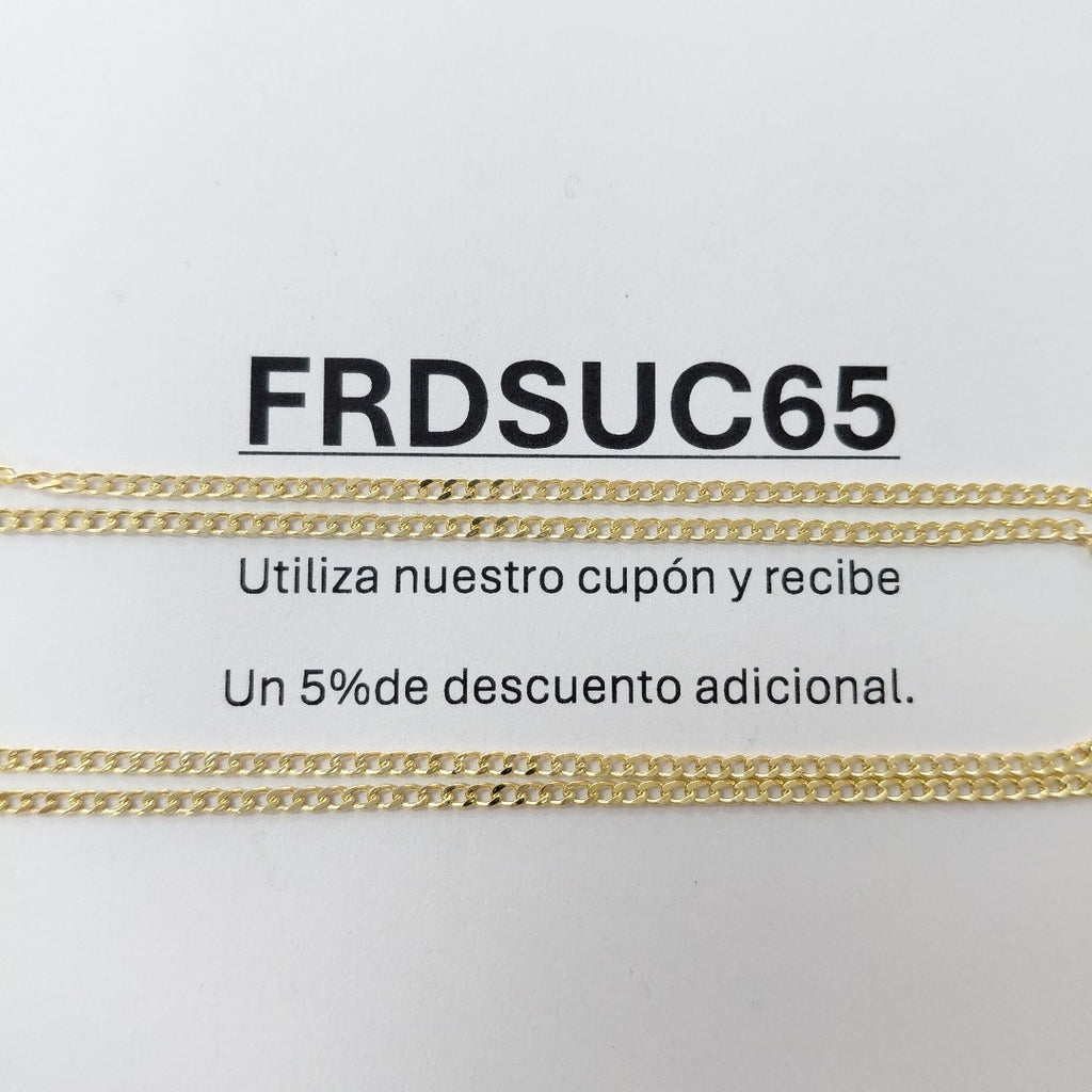 CADENAS BARBADA AMARILLA ORO 14K 2 (NUEVO)