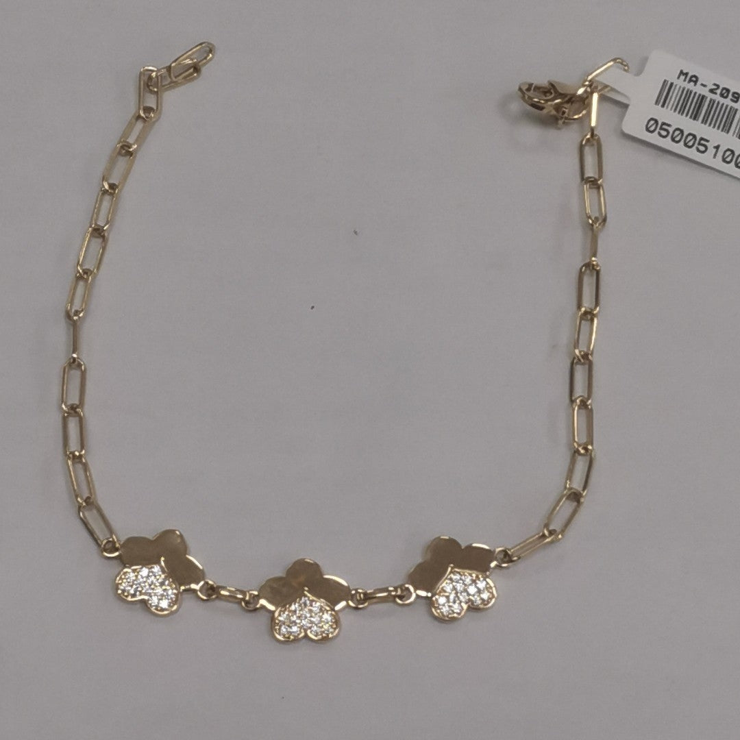 PULSERAS DAMA ORO 14K 3.2 (NUEVO)