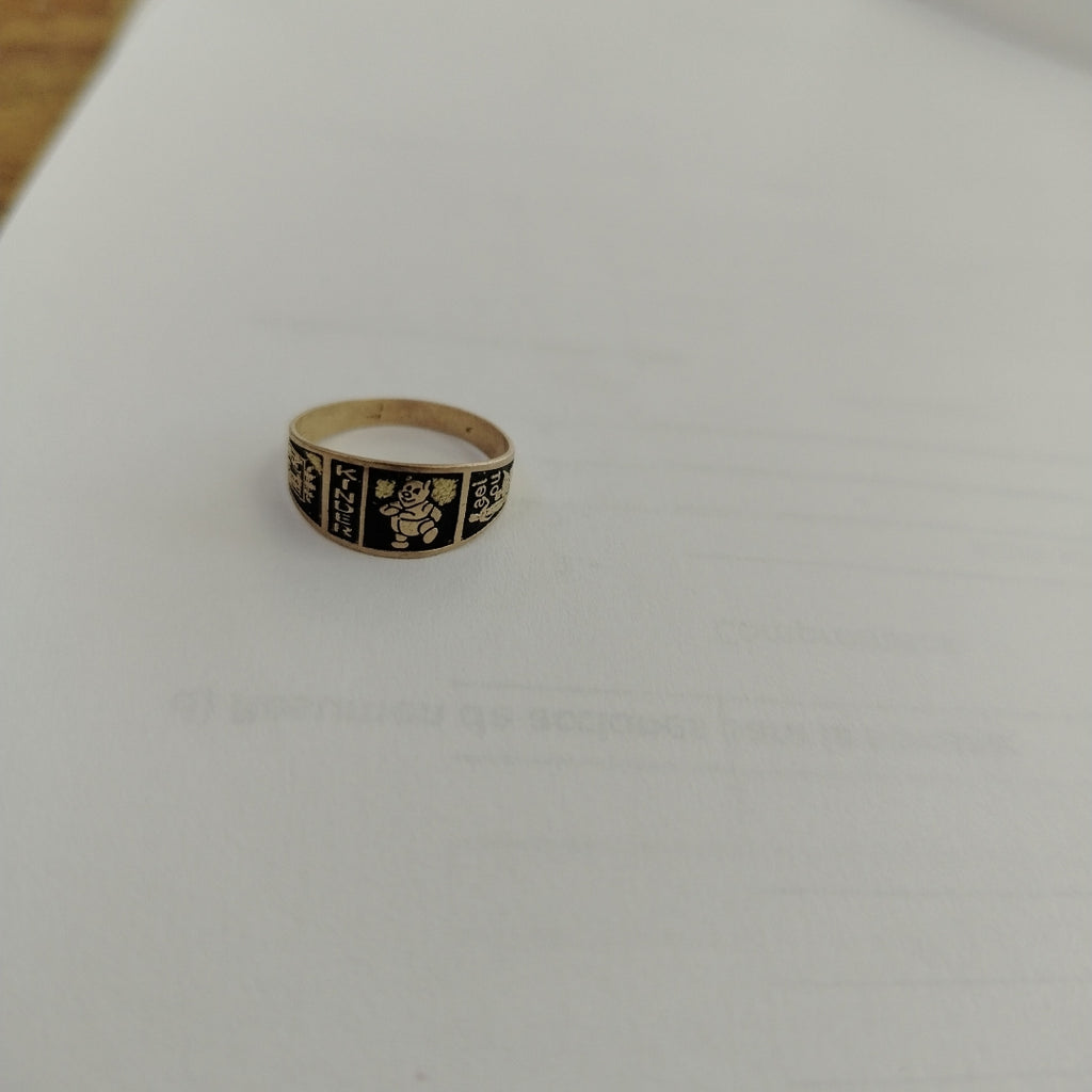 ANILLO DE GRADUACIÓN ORO 8 K 1 GRMS (SEMINUEVO)
