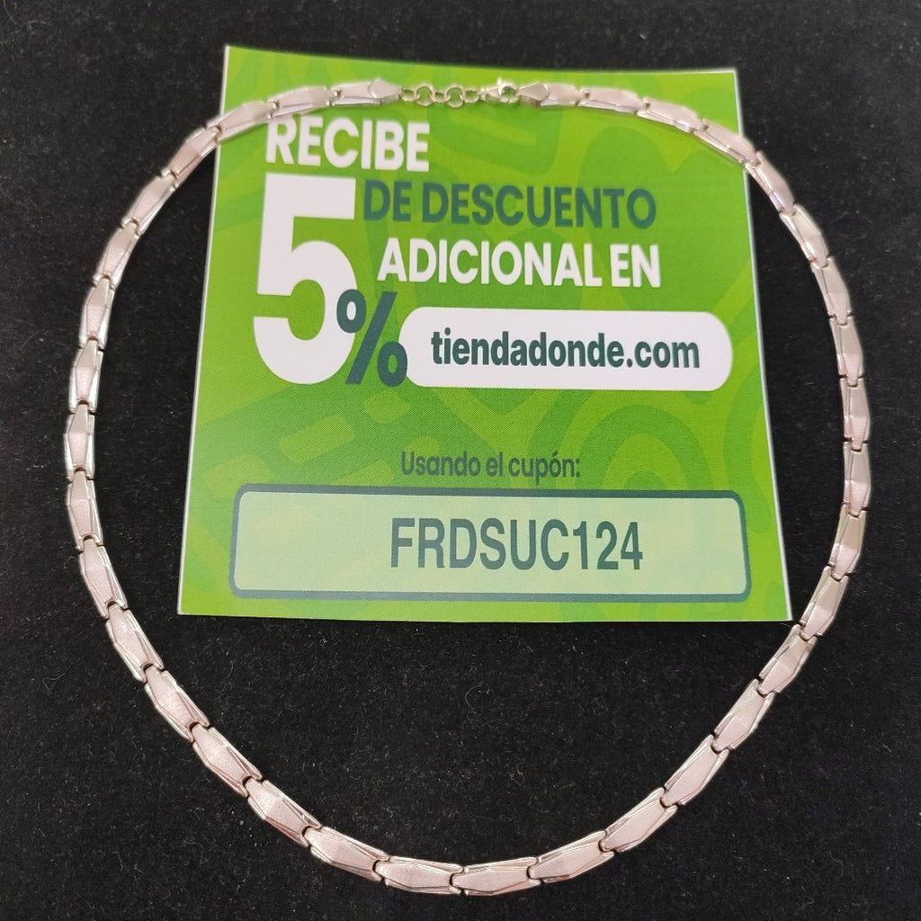 GARGANTILLA ORO, ORO BLANCO 14 K 11.1 GRMS (SEMINUEVO)