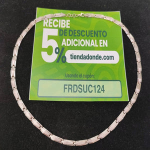 GARGANTILLA ORO, ORO BLANCO 14 K 11.1 GRMS (SEMINUEVO)