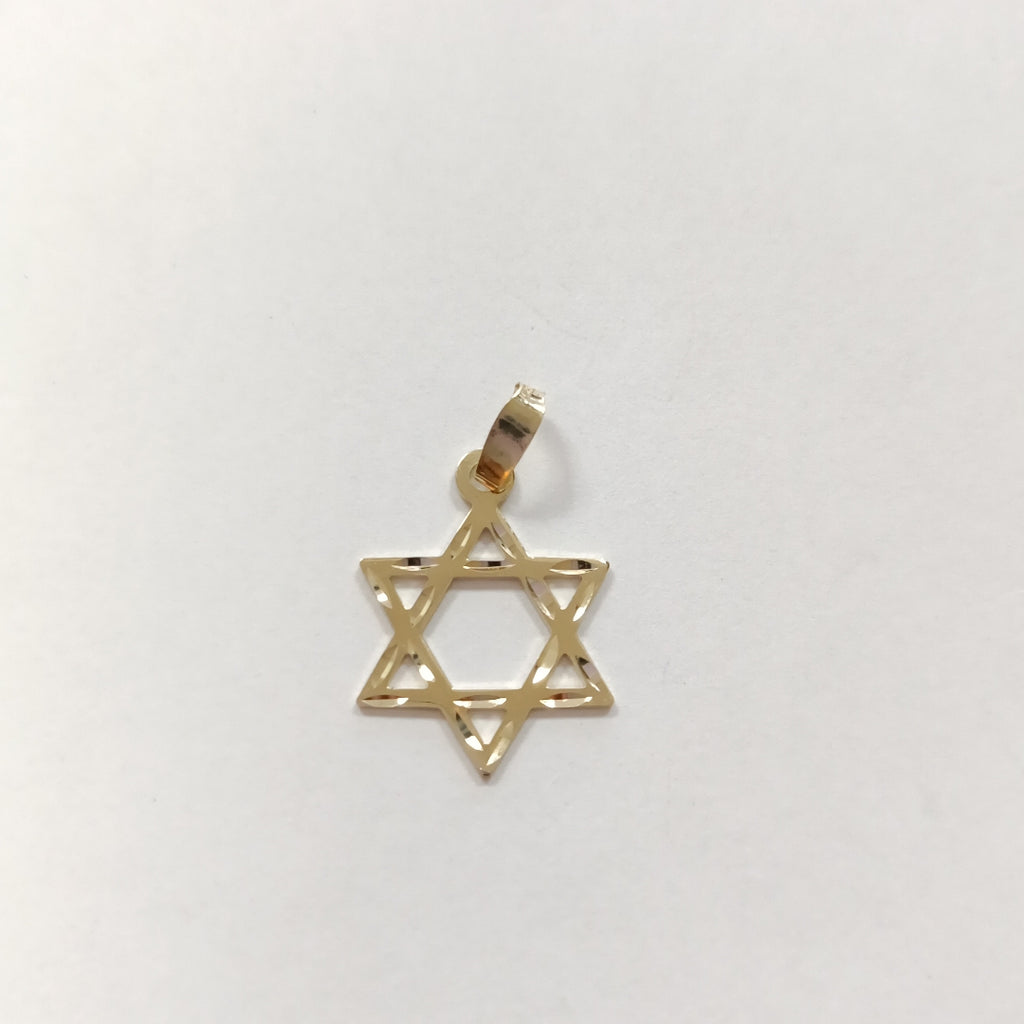 DIJE TEJIDO ESTRELLA DE DAVID 14K 0.5 GR (NUEVO)