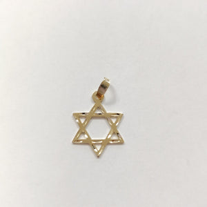 DIJE TEJIDO ESTRELLA DE DAVID 14K 0.5 GR (NUEVO)