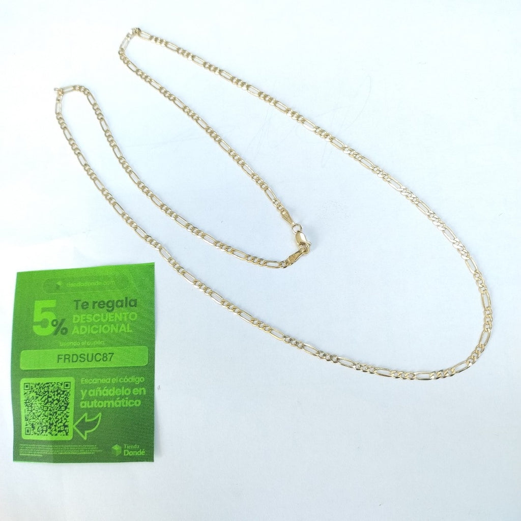 CADENA TEJIDO 3X1 14K 60 CM 5.7 GR (NUEVO)