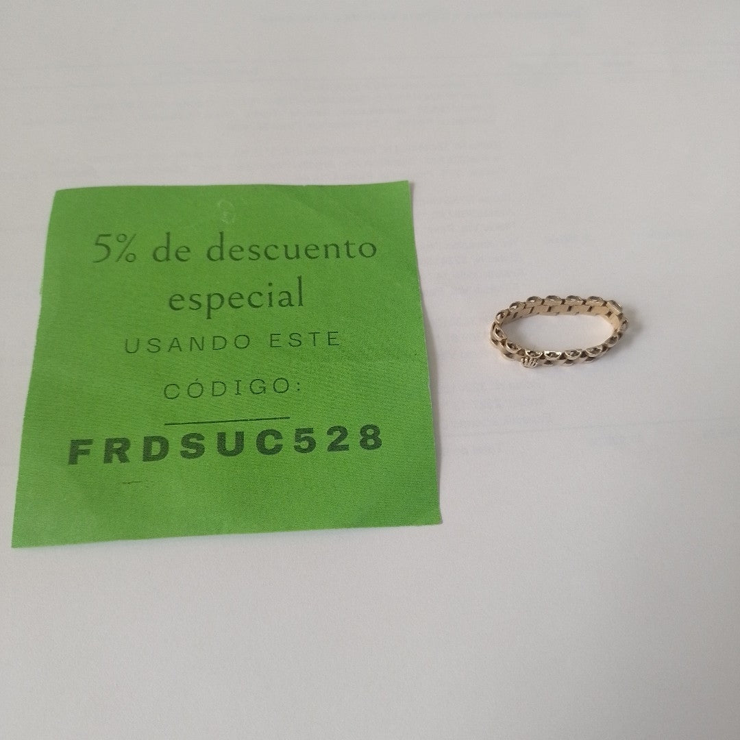 ANILLO ORO 14 K 2.6 GRMS (SEMINUEVO)