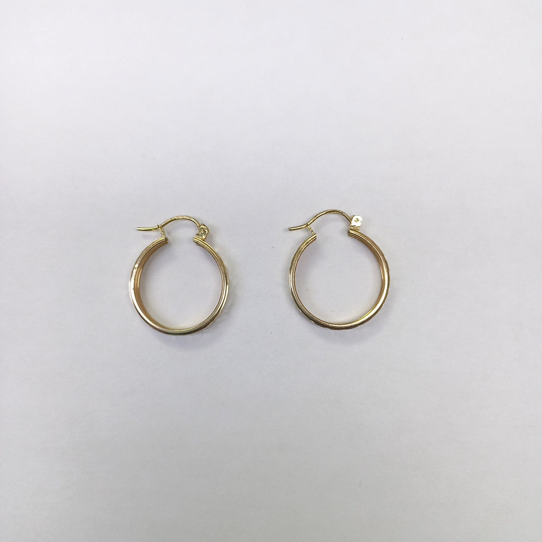 ARETES ARRACADAS LABRADAS 10K 2.3 GR (NUEVO)