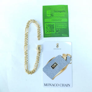 PULSERA CABALLERO MONACO ORO 10K 7 (NUEVO)