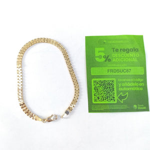 PULSERA ESPECIAL 14K 18 CM 4.1 GR (NUEVO)