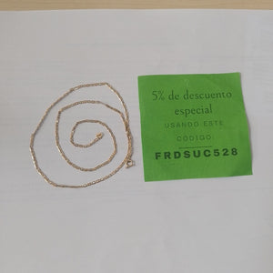 CADENA ORO,ORO COMBINADO 14 K 2,10 GRMS (SEMINUEVO)