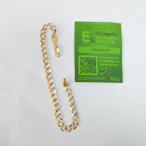 PULSERA BARBADA 14K 21 CM 6.2 GR (NUEVO)