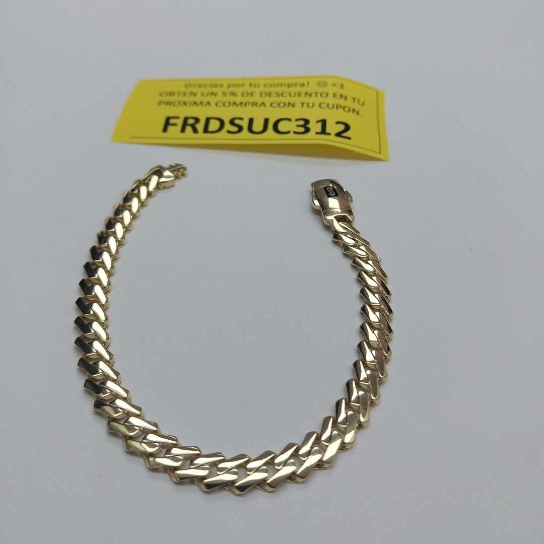 PULSERA MONACO ORO 14K 7.4 (NUEVO)