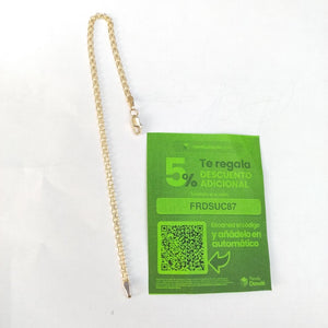 PULSERA BISMARK 14K 18 CM 2.4 GR (NUEVO)