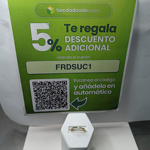 ANILLO ANILLITO SOLITARIO CIRCONIA 14K 8 TALLA 1.7 GR (NUEVO)