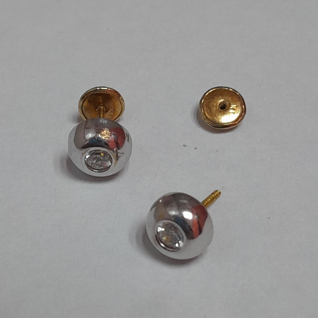 BROQUELES PAR ORO COMBINADO 10 K 0,80 GRMS (SEMINUEVO)