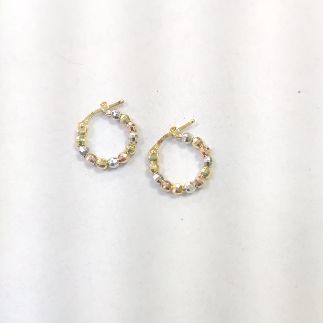 ARRACADAS PAR ORO 14 K 1,40 GRMS (SEMINUEVO)