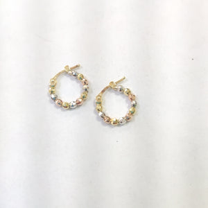 ARRACADAS PAR ORO 14 K 1,40 GRMS (SEMINUEVO)