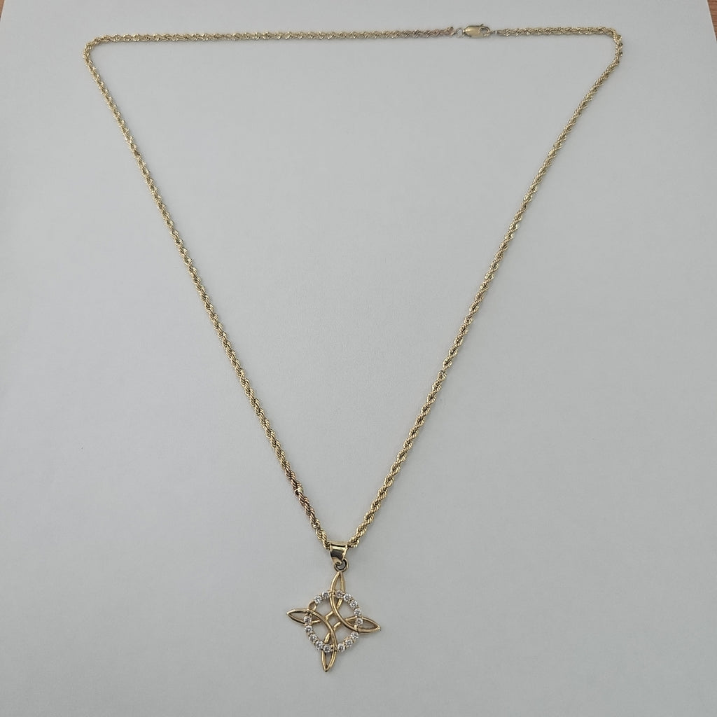 CADENA, DIJE ORO 10 K 3.7 GRMS (SEMINUEVO)
