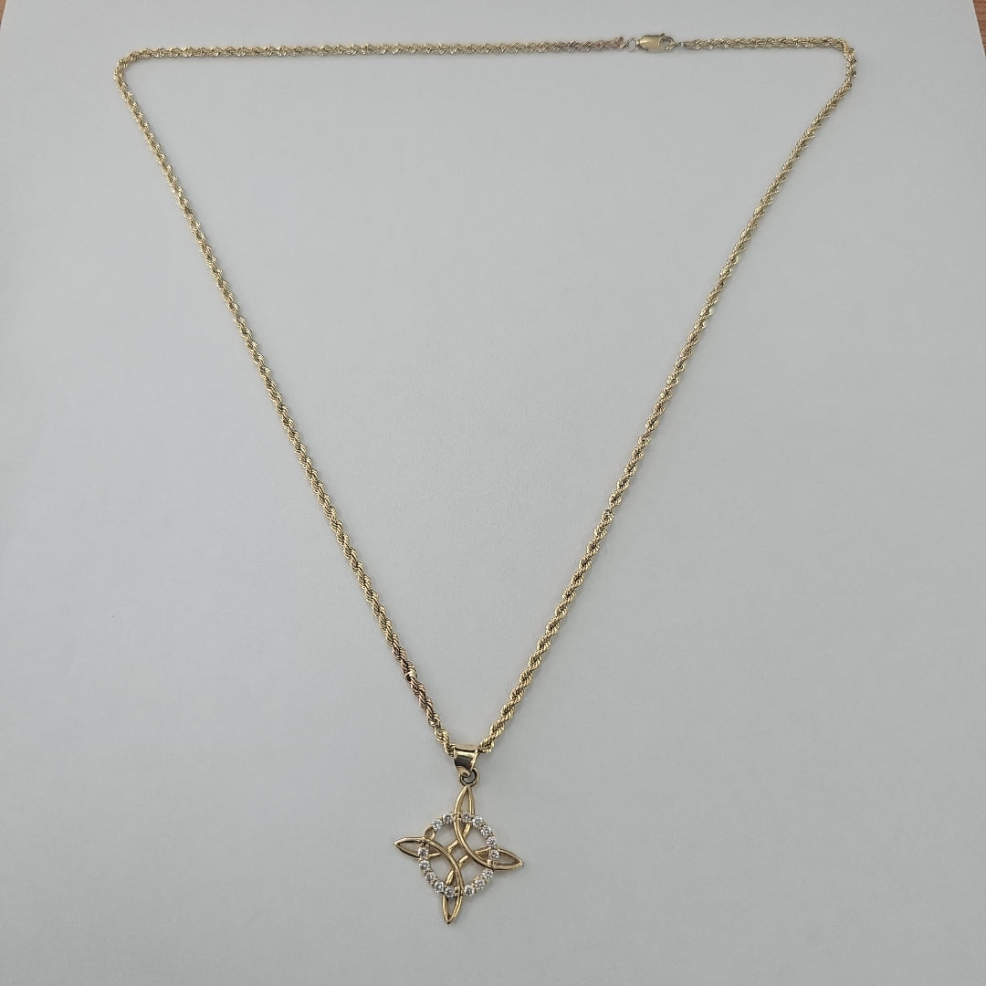 CADENA, DIJE ORO 10 K 3.7 GRMS (SEMINUEVO)