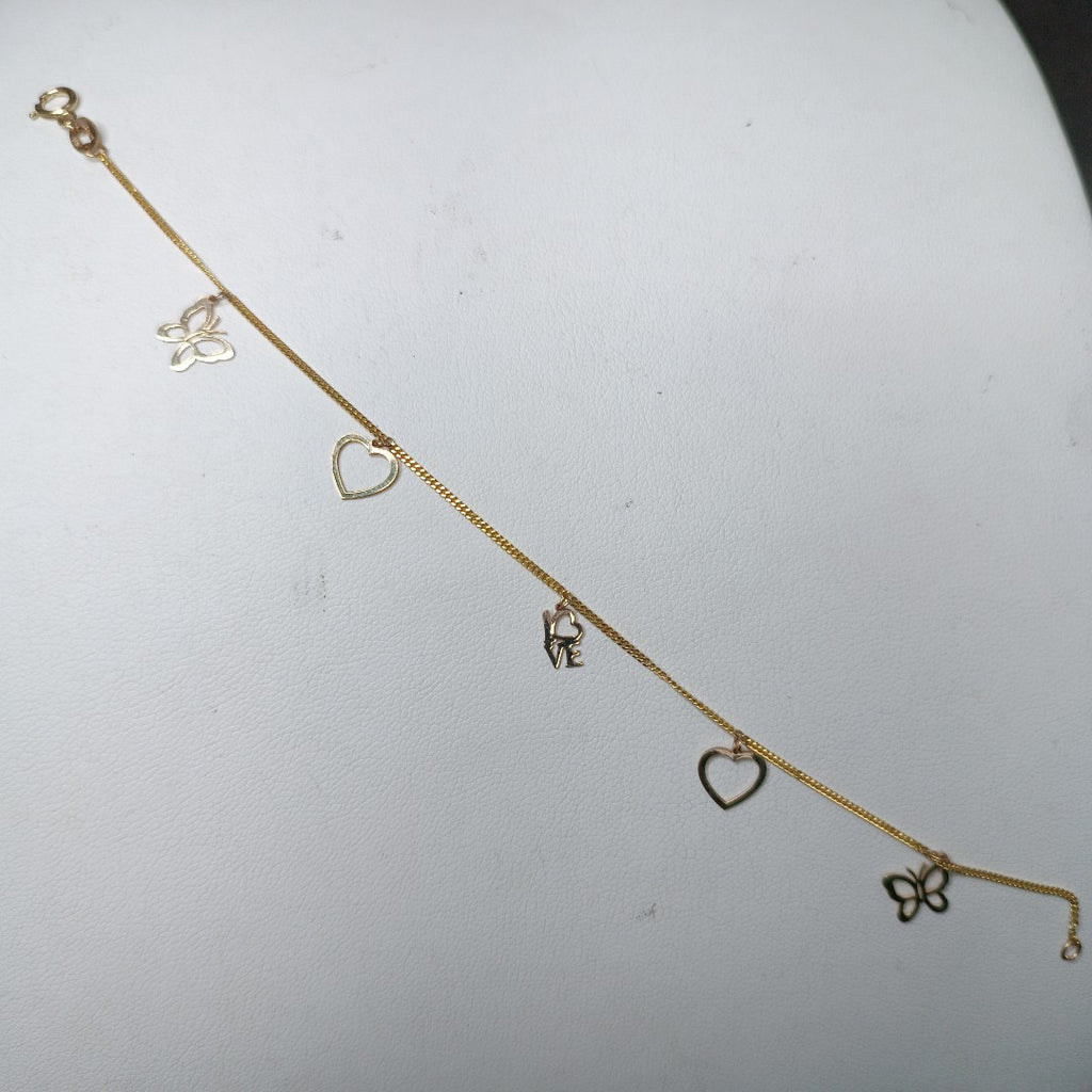 PULSERA ESPECIAL DIJES 10K 18 CM 1.1 GR (NUEVO)