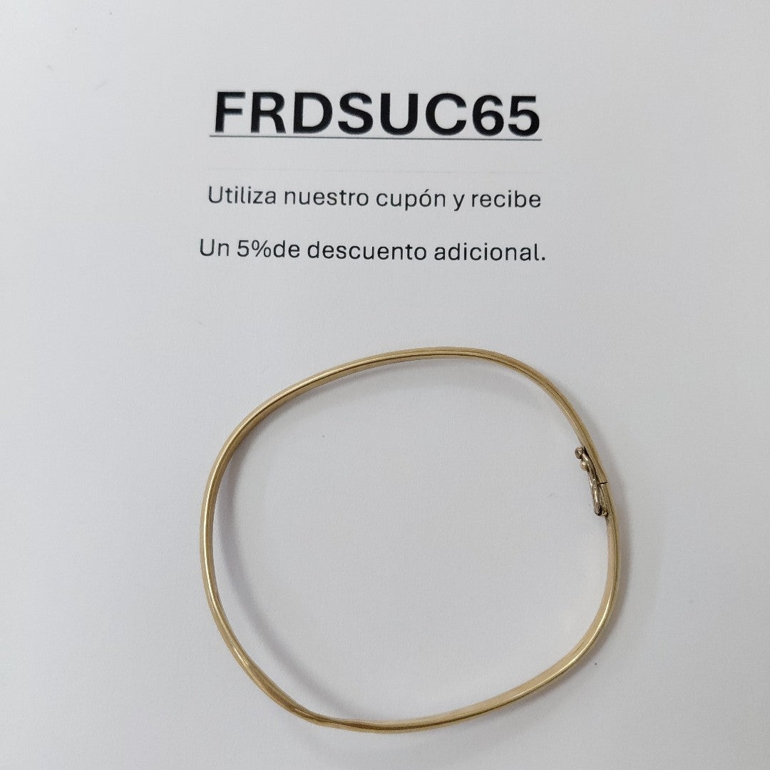 PULSERA RIGIDA ORO 14 K 3,80 GRMS (SEMINUEVO)
