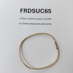 PULSERA RIGIDA ORO 14 K 3,80 GRMS (SEMINUEVO)