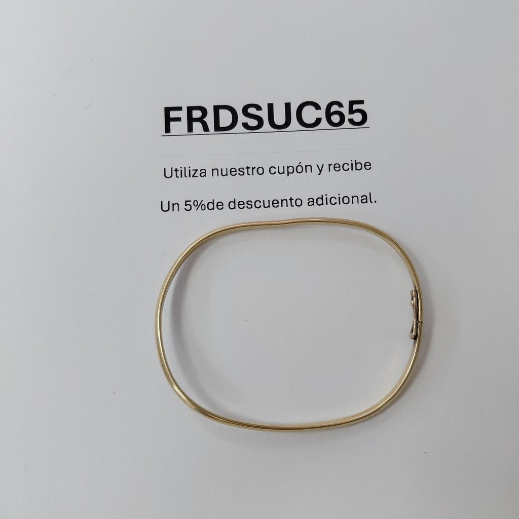 PULSERA RIGIDA ORO 14 K 3,80 GRMS (SEMINUEVO)