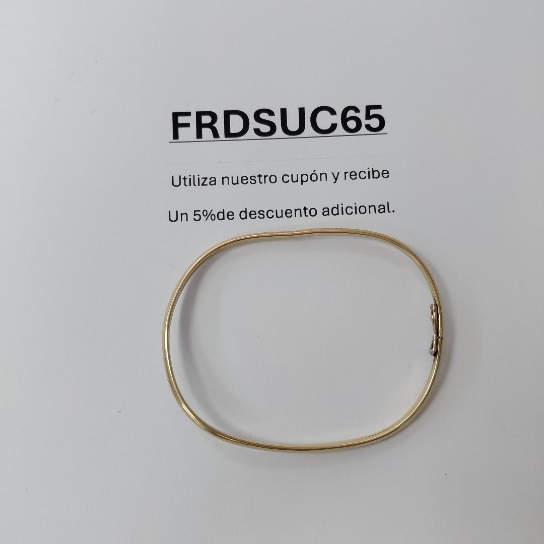 PULSERA RIGIDA ORO 14 K 3,80 GRMS (SEMINUEVO)