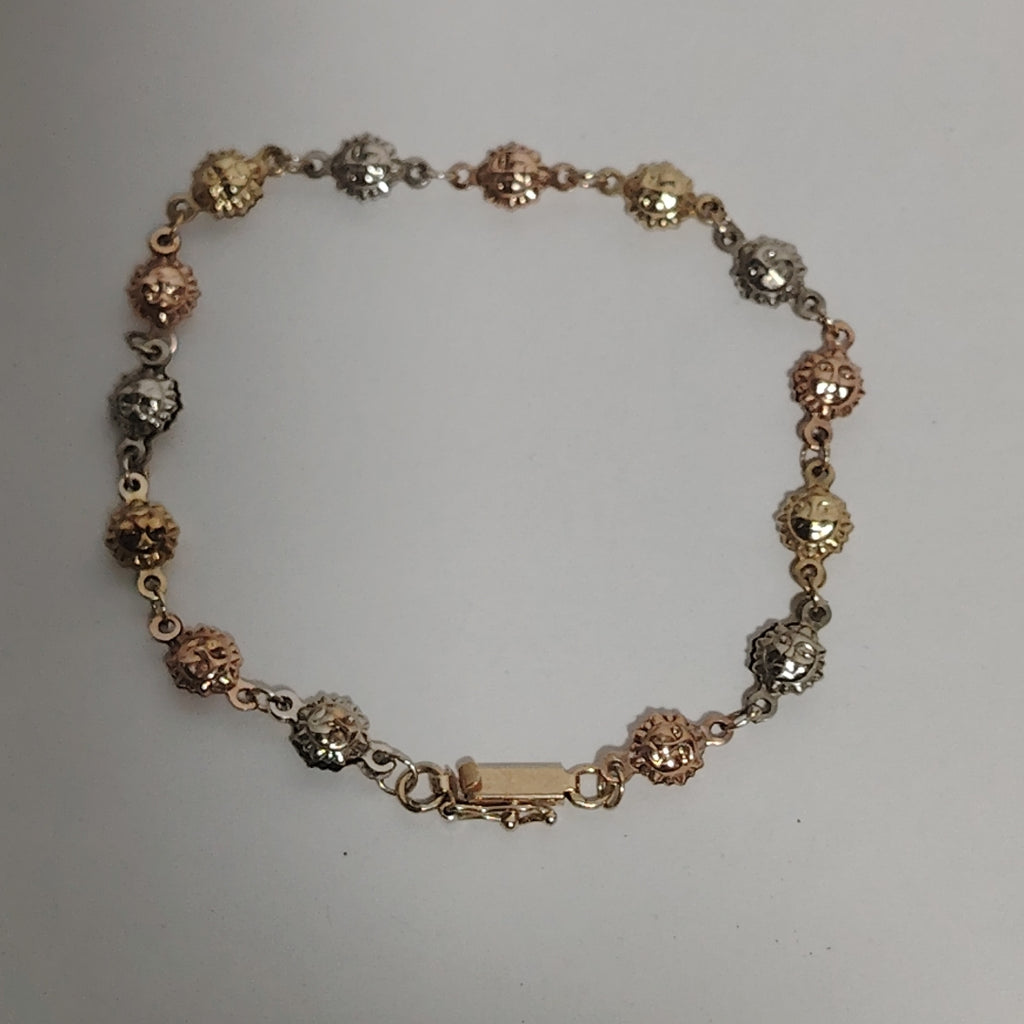 PULSERA ORO COMBINADO 10 K 4,70 GRMS (SEMINUEVO)