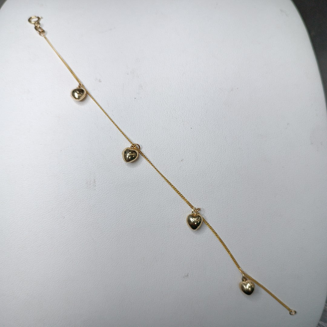 PULSERA ESPECIAL DIJES 10K 18 CM 1.6 GR (NUEVO)