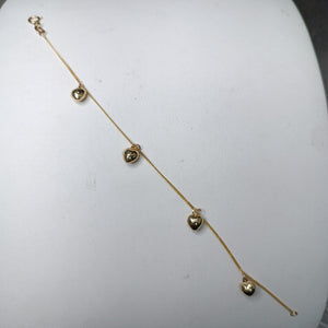 PULSERA ESPECIAL DIJES 10K 18 CM 1.6 GR (NUEVO)
