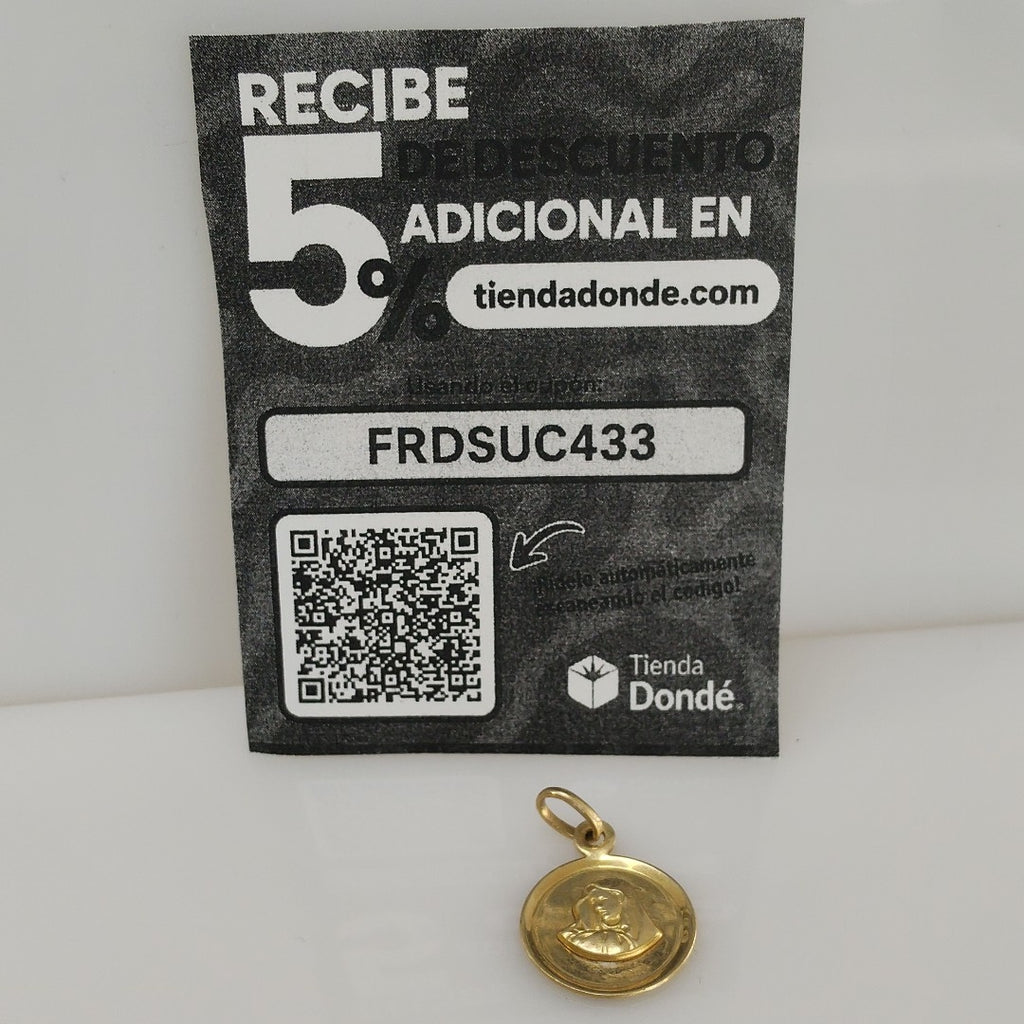 MEDALLA RELIGIOSA ORO 14 K 2,70 GRMS (SEMINUEVO)