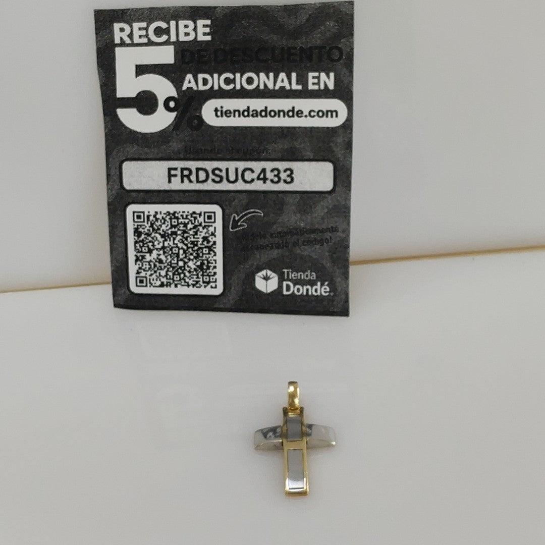 CRUZ ORO COMBINADO 14 K 4,10 GRMS (SEMINUEVO)