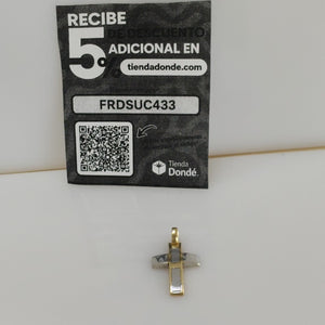 CRUZ ORO COMBINADO 14 K 4,10 GRMS (SEMINUEVO)