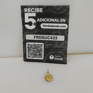 MEDALLA RELIGIOSA ORO 10 K 0,80 GRMS (SEMINUEVO)
