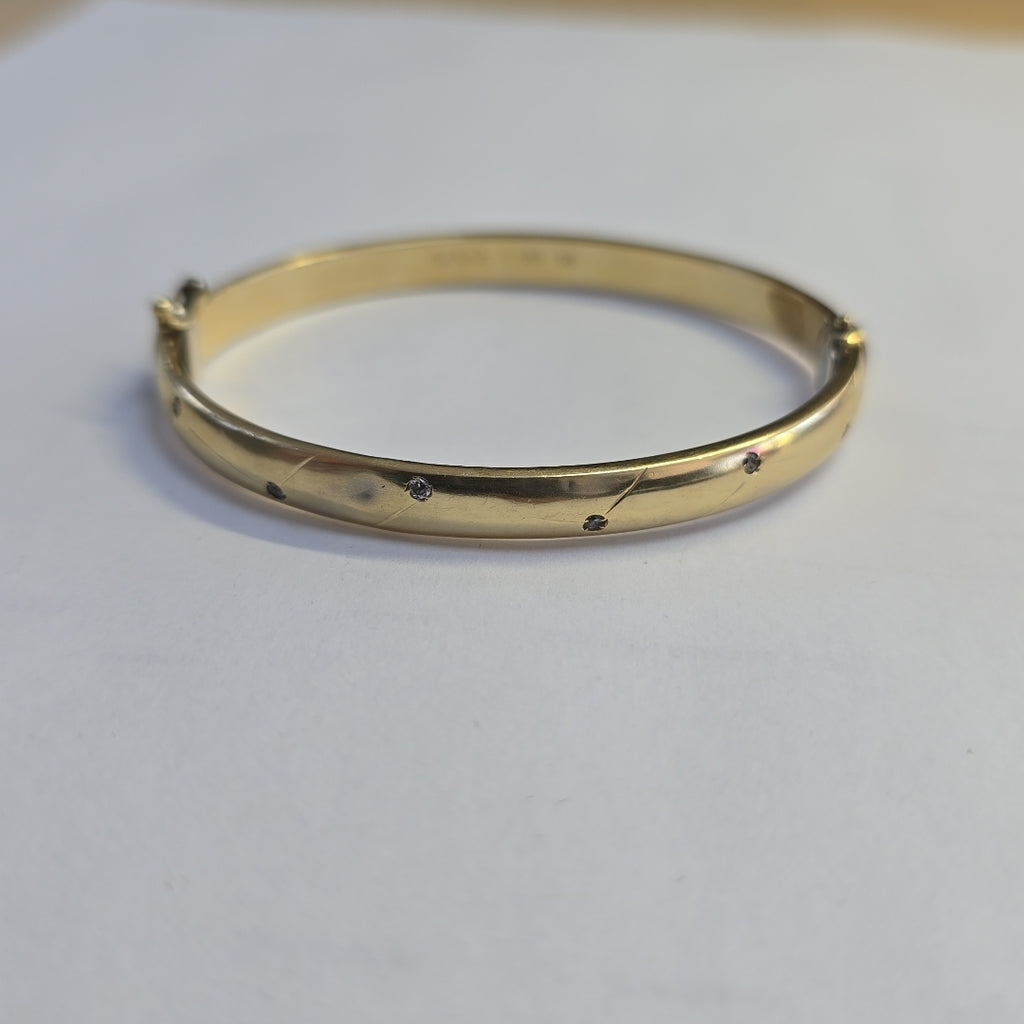 PULSERA RIGIDA ORO 14 K 9,40 GRMS (SEMINUEVO)