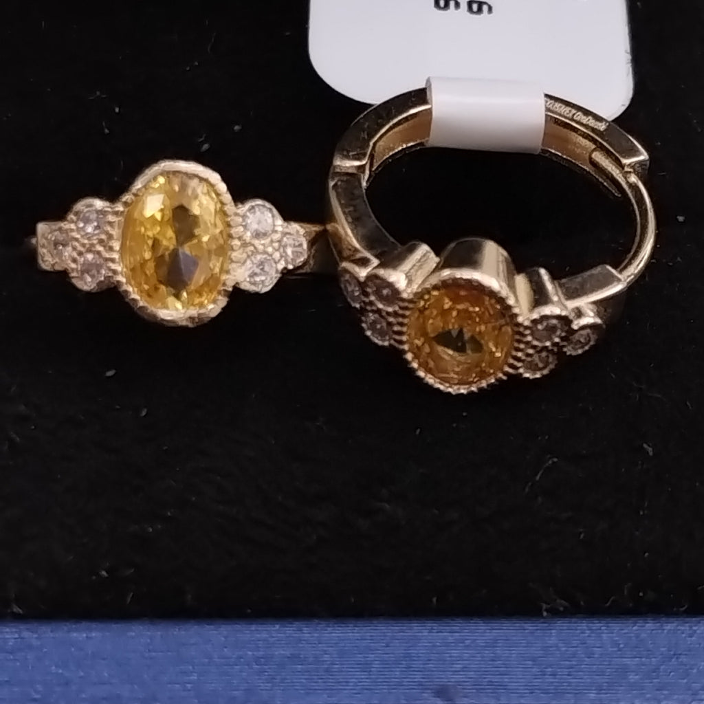 ARETES ARRACADAS CON CIRCONIAS Y PDRAS COL 14K 3.2 GR (NUEVO)