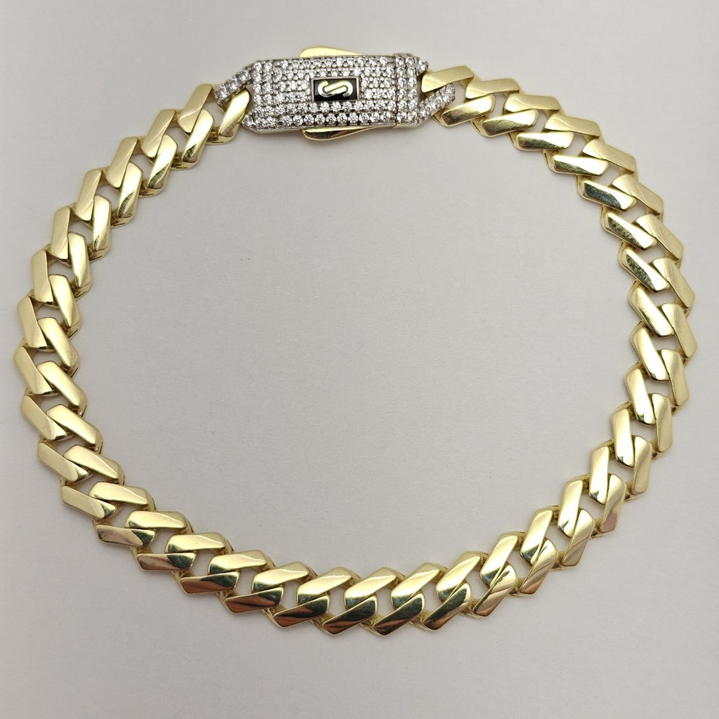 PULSERA MONACO ORO 10K 7.2 (NUEVO)