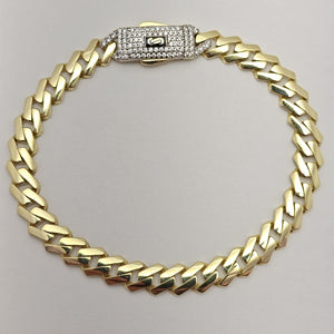 PULSERA MONACO ORO 10K 7.2 (NUEVO)