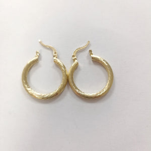 ARETES TEJIDO ARRACADAS ASTRIADAS 14K 2.7 GR (NUEVO)