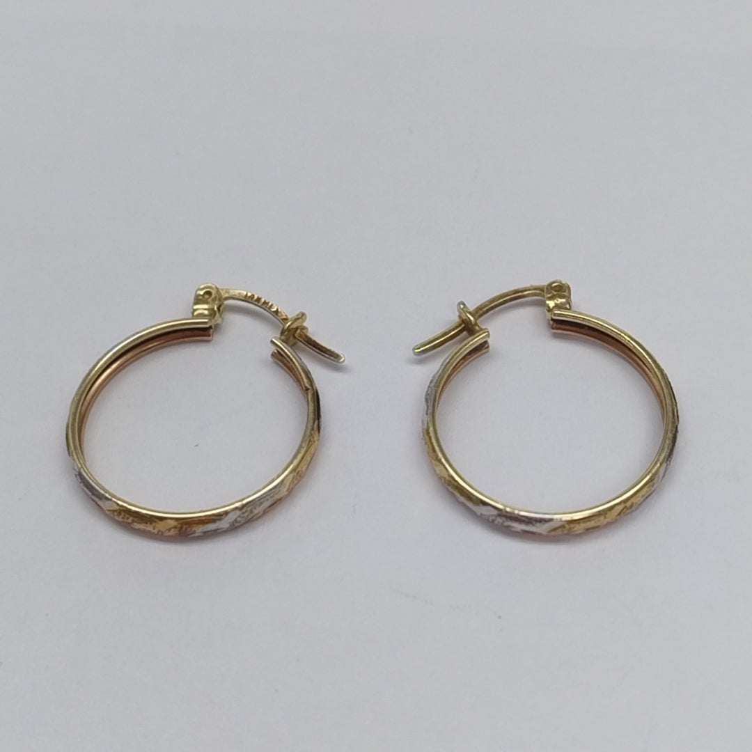 ARRACADAS PAR ORO 14 K 1.8 GRMS (SEMINUEVO)