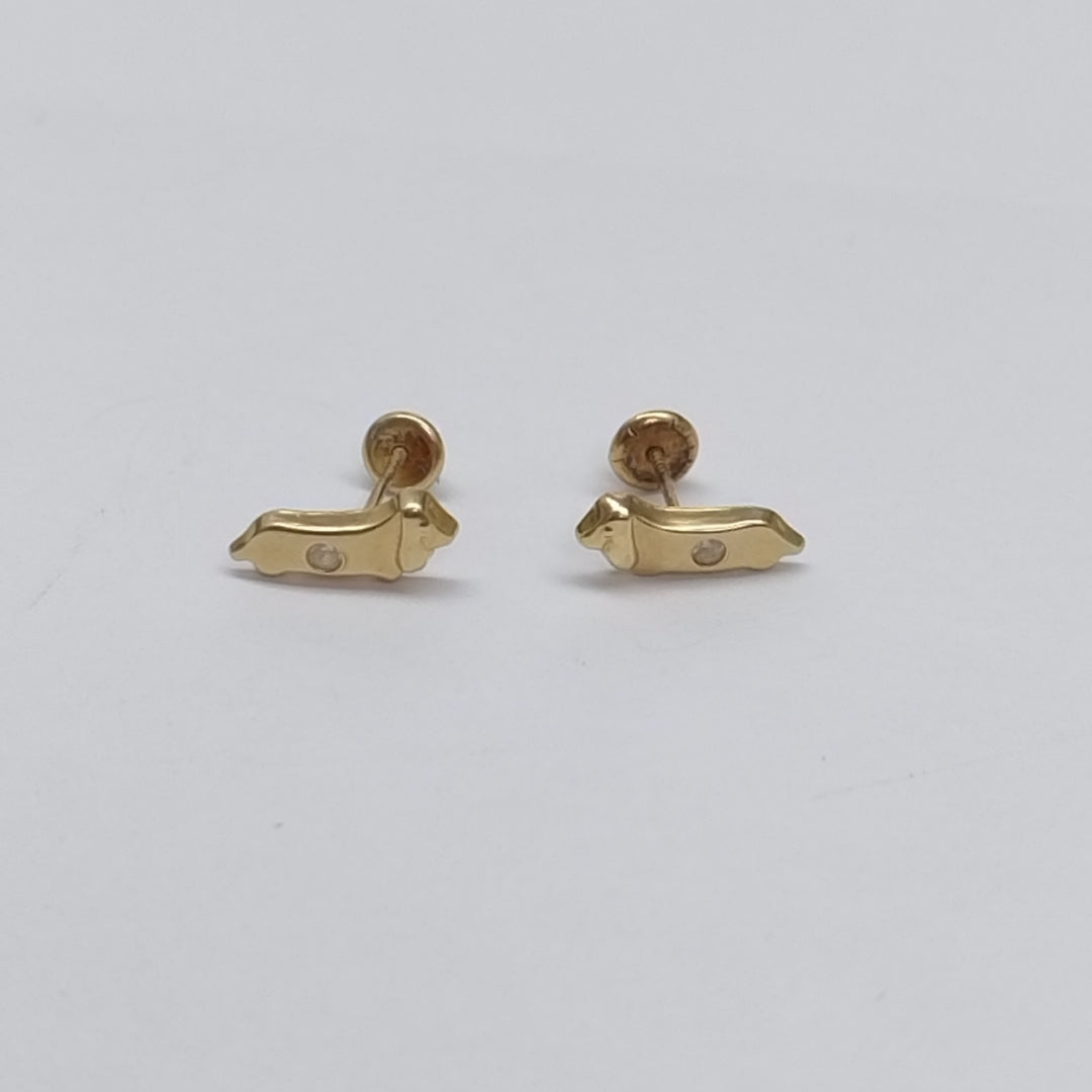 BROQUELES PAR ORO 14 K 0.5 GRMS (SEMINUEVO)
