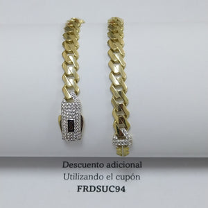 PULSERA MONACO ORO 10K 7.1 (NUEVO)