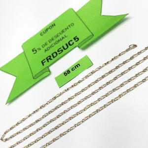 CADENA ORO 14 K 2.4 GRMS (SEMINUEVO)