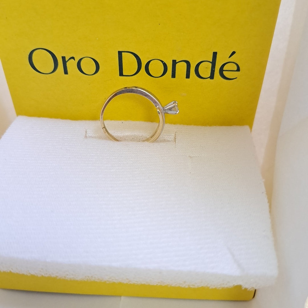 ANILLITO ORO, ORO COMBINADO 14 K 3.5 GRMS (SEMINUEVO)