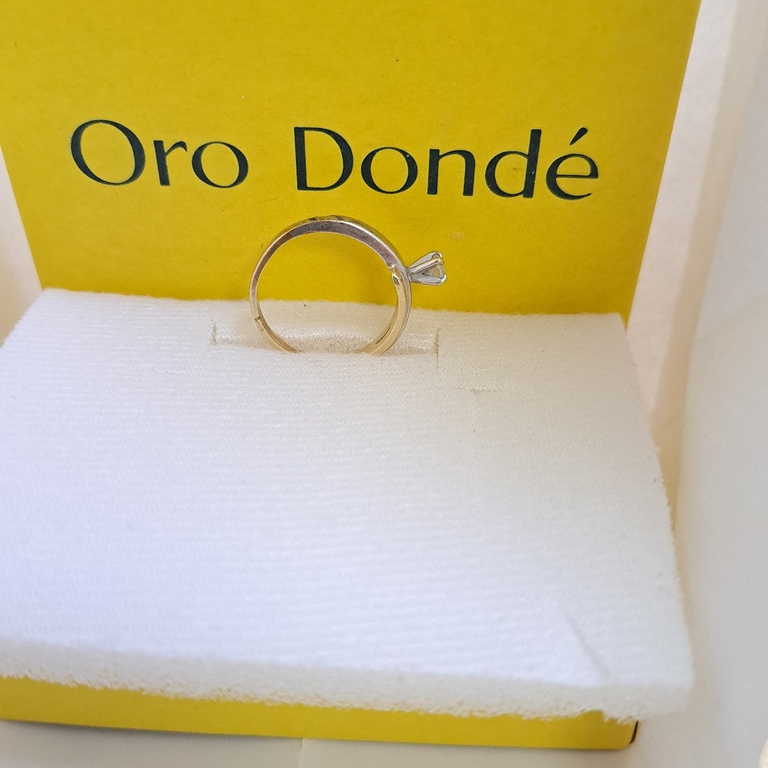 ANILLITO ORO, ORO COMBINADO 14 K 3.5 GRMS (SEMINUEVO)