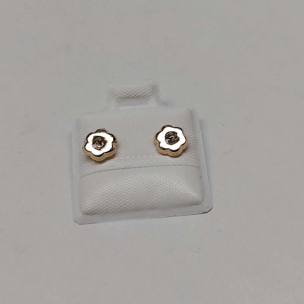 BROQUELES BROQUEL FIG FLOR C CIRCONIA 14K 0.2581 GR (NUEVO)