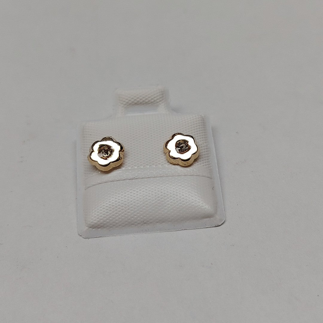 BROQUELES BROQUEL FIG FLOR C CIRCONIA 14K 0.2581 GR (NUEVO)