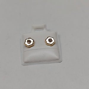 BROQUELES BROQUEL FIG FLOR C CIRCONIA 14K 0.2581 GR (NUEVO)