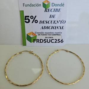 ARRACADAS PAR ORO 10 K 2.8 GRMS (SEMINUEVO)